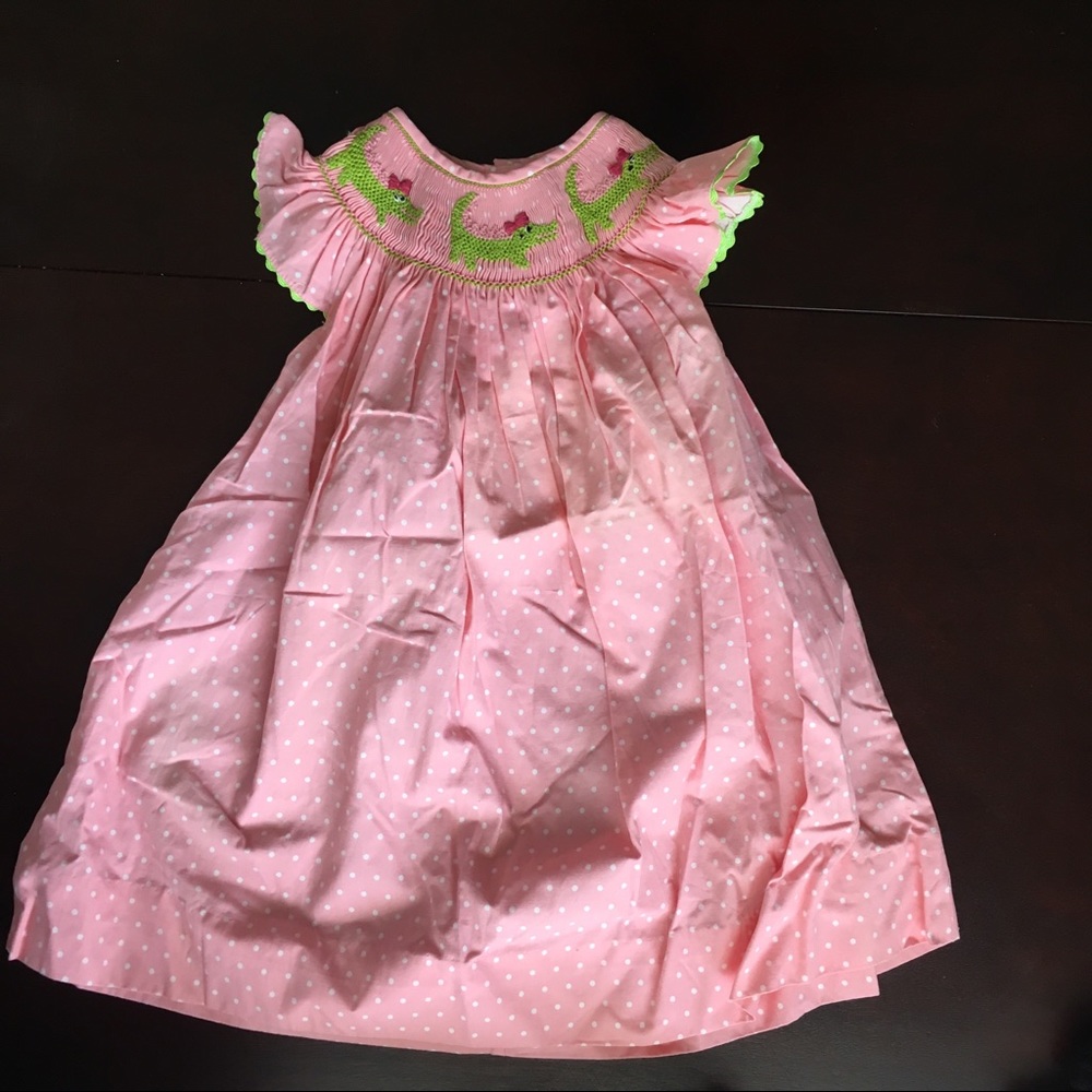 Alligator Smocked Dress